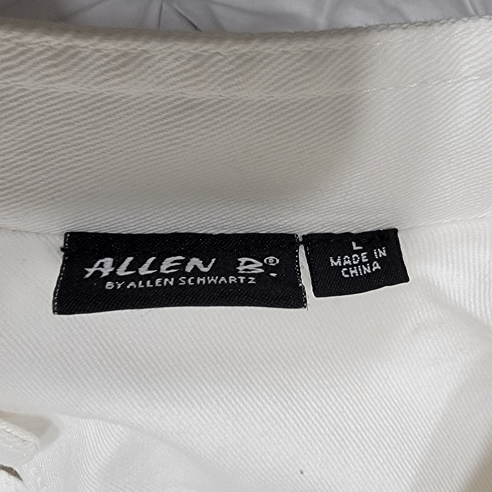 ALLEN B. By Allen Schwartz White Denim Jacket Women's Size Large - Picture 4 of 9